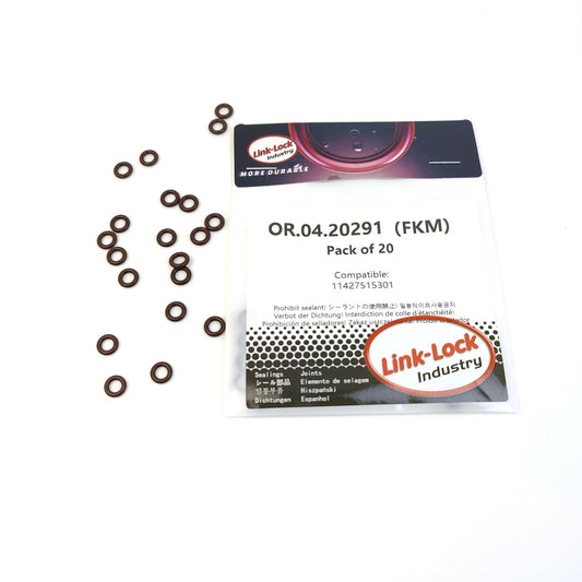 LINK-LOCK 20PCS OR.04.20291 FKMバイトンシーリングOリングキット ピックアップチューブ/オイルポンプ用 11427515301 BMW用