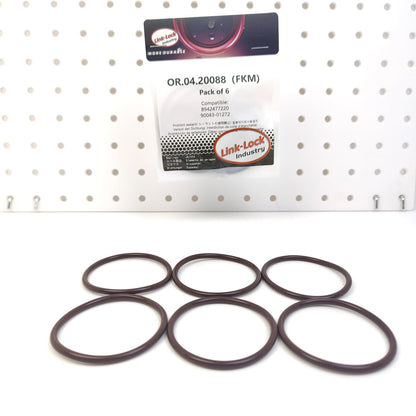 LINK-LOCK 6PCS OR.04.20088 FKM Viton Sealing O-Ring Kit of Throttle Body 8942477220 90043-01272 for ISUZU for TOYOTA