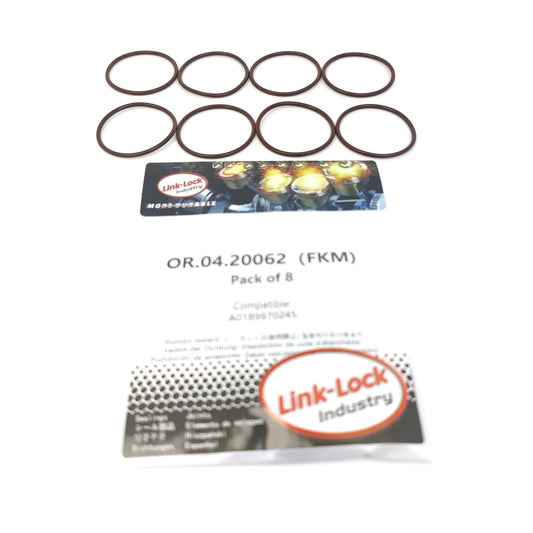 メルセデスベンツ用エンジンオイルプレッシャースイッチバルブ A0189970245 0189970245用 LINK-LOCK 8個入り OR.04.20062 FKMバイトンシーリングOリングキット