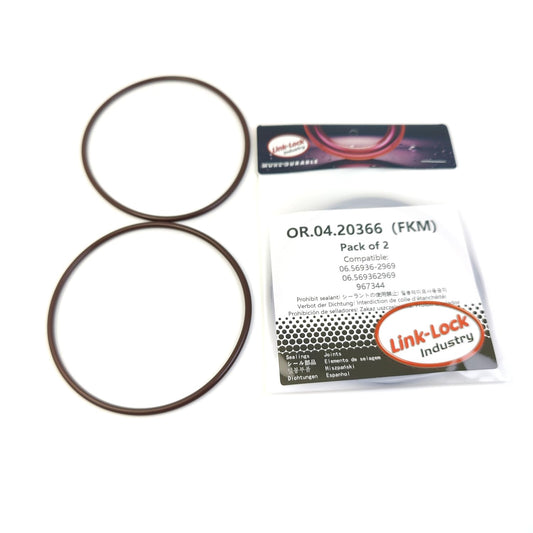 LINK-LOCK 2PCS OR.04.20366 FKM Viton Sealing O-Ring Kit of Air Compressor 06.56936-2969 06.569362969 967344 for MAN for VOLVO for PENTA
