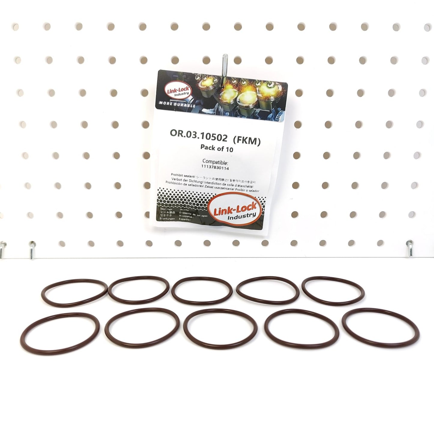 LINK-LOCK 10PCS OR.03.10502 FKM Viton Sealing O-Ring Kit of Solenoid valve 11137830114 For BMW
