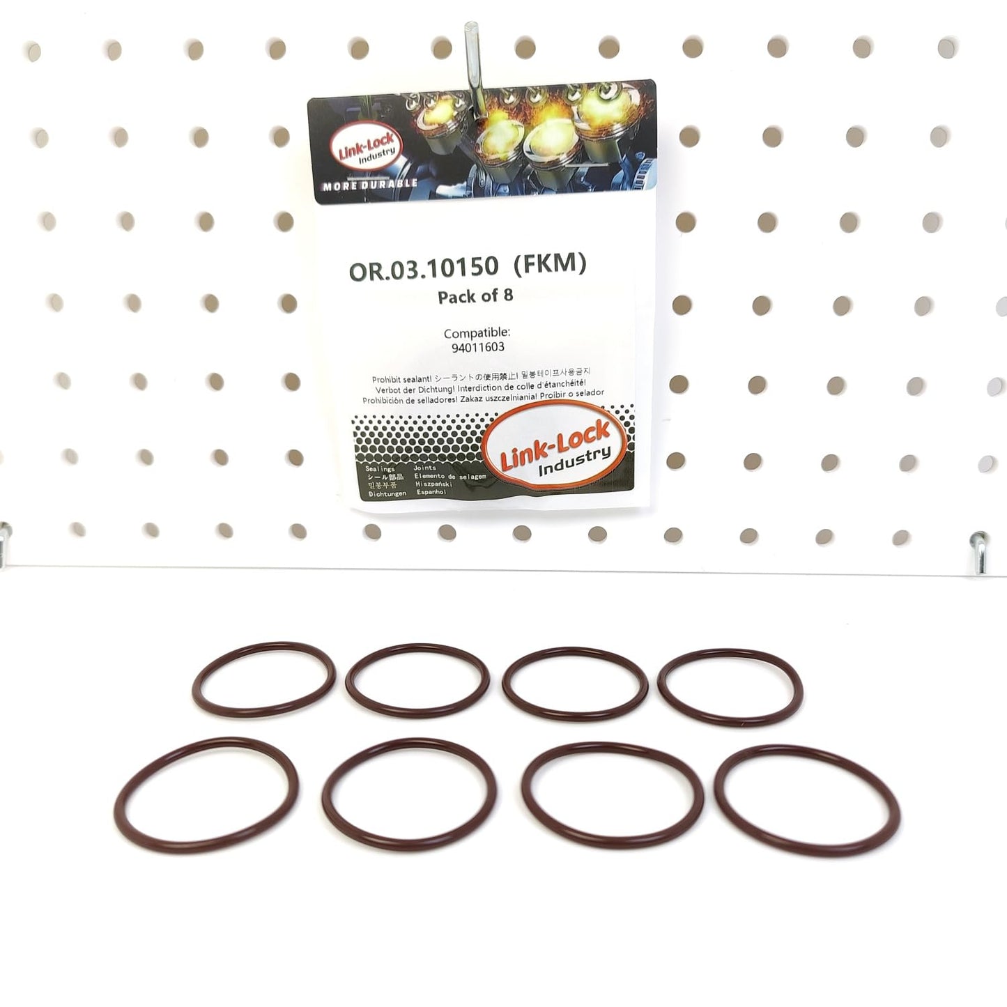 LINK-LOCK 8PCS OR.03.10150 FKM Viton Sealing O-Ring Kit of Cooling water pipe 94011603 For CHEVROLET-LB7 LGH LML LBZ LLY LMM For GMC-LB7 LGH LML For HUMMER-LB7 LLY