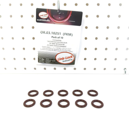 LINK-LOCK 10PCS OR.03.10251 FKMバイトン製サーモスタットハウジングOリングキット WHT005363 WHT005363A 5P-0840 9819256780 2573069 VWN3CA9448AA OPEL-A16 AUDI-CBZA CHZE FORD-DPBC DUCC用
