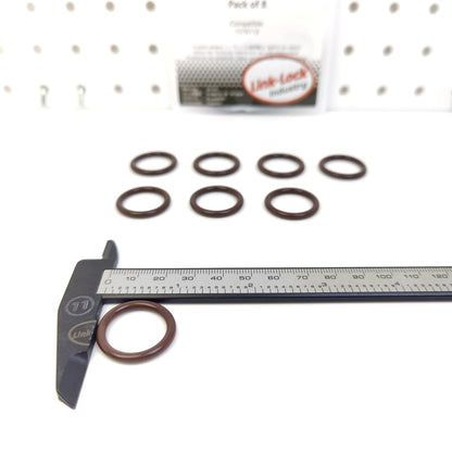 LINK-LOCK 8個 OR.04.20082 FKM Viton ロッカーパネル用シーリングOリングキット (フォード用 1576112)