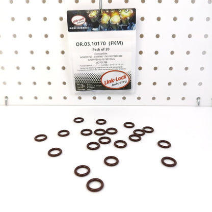 LINK-LOCK 20PCS OR.03.10170 FKM Viton Sealing O-Ring Kit of Coolant pipeline A0009976311 A0169971745 A0079970348 A0259979545 A0279972345 11537634204 11611406747 4895710 For MERCEDES-BENZ-M266 M271