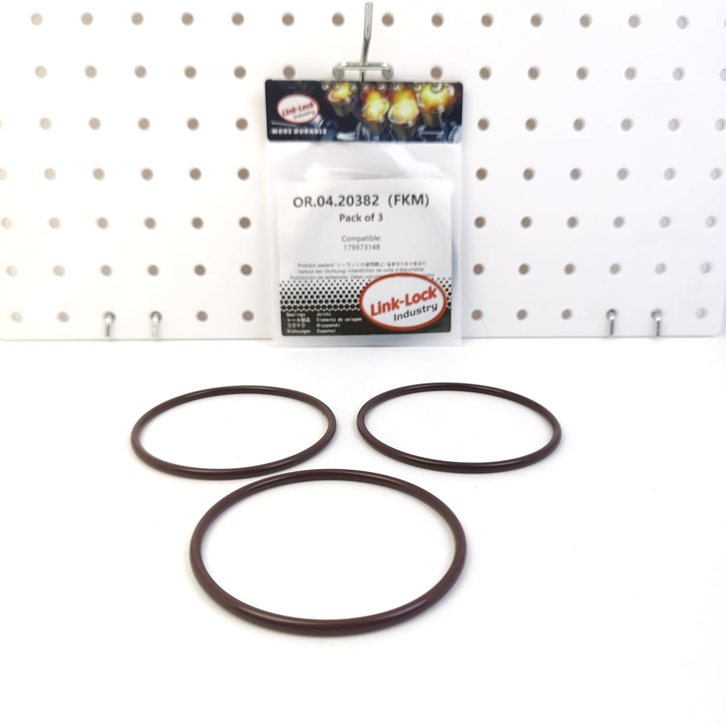 LINK-LOCK 3PCS OR.04.20382 FKM Viton Sealing O-Ring Kit of Oil Filter 179973148 for SSANGYONG
