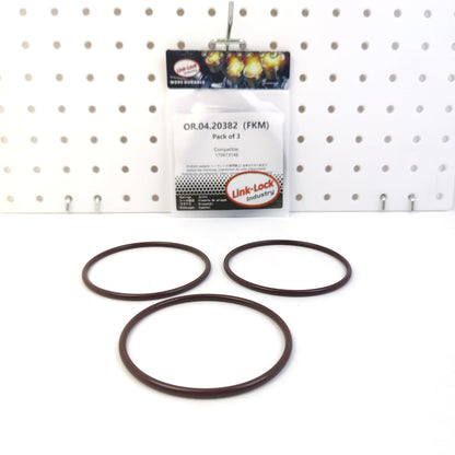 LINK-LOCK 3PCS OR.04.20382 FKM Viton Sealing O-Ring Kit of Oil Filter 179973148 for SSANGYONG