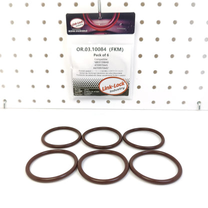 LINK-LOCK 6PCS OR.03.10084 FKM Viton Sealing O-Ring Kit Of Oil filter cover 68031598AB 4709970645 A4709970645 For MERCEDES-BENZ 471.936 471.959 OM471.900 OM471.901 471.961 471.967 471.943