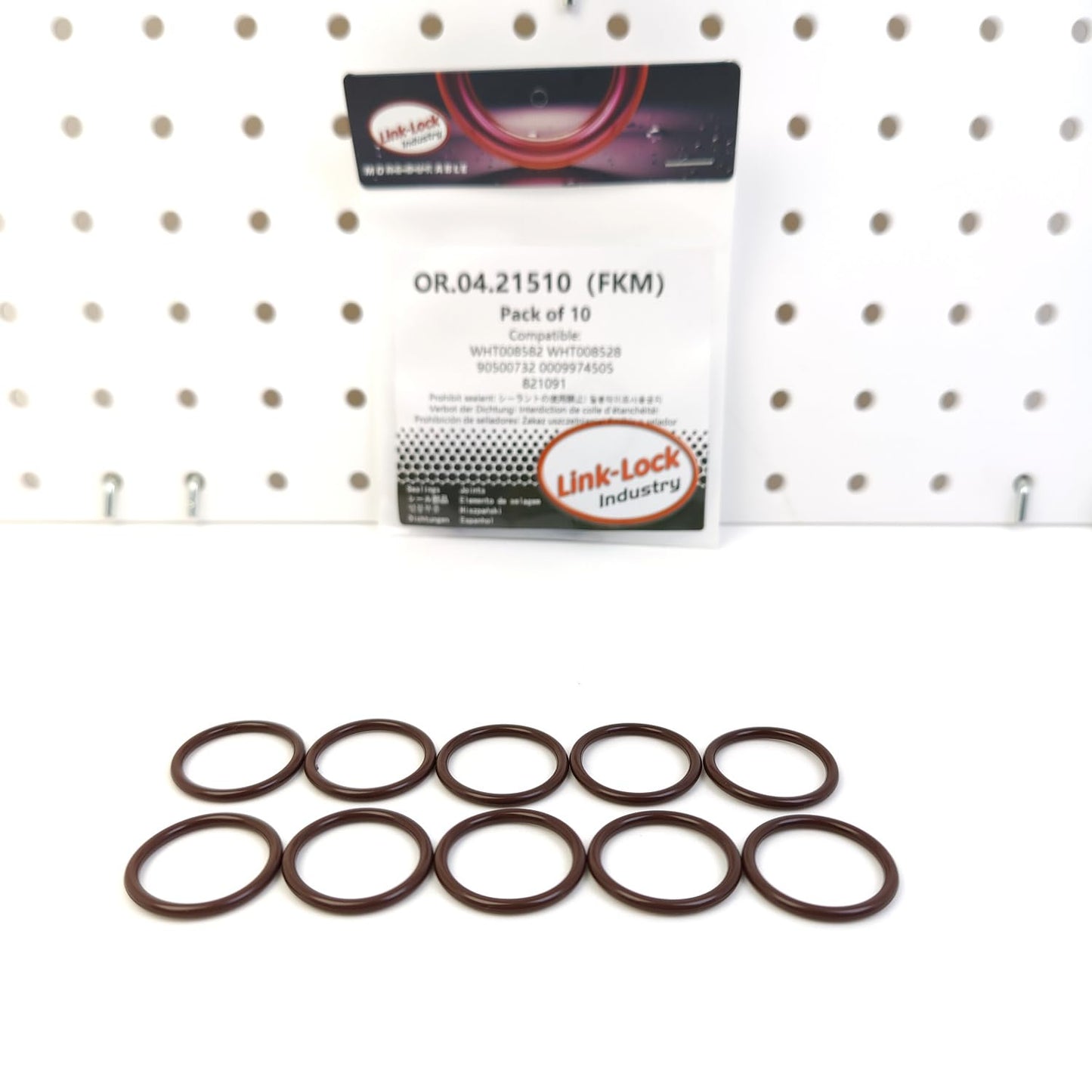 LINK-LOCK 10PCS OR.04.21510 FKM Viton Sealing O-Ring Kit of Cylinder block exhaust pipe WHT008582 WHT008528 90500732 0009974505 821091 for AUDI-CZDD CUKB For OPEL For VW