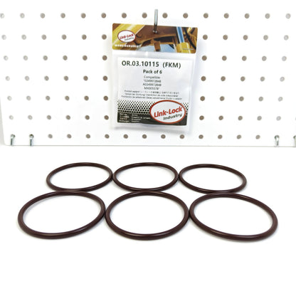 LINK-LOCK 6PCS OR.03.10115 FKM Viton Sealing O-Ring Kit Of Thermostat 0249972848 A0249972848 MX005578 For MERCEDES-BENZ-M476 422 447 460 924 OM402 OM401 OM440 For MITSUBISHI-OM457