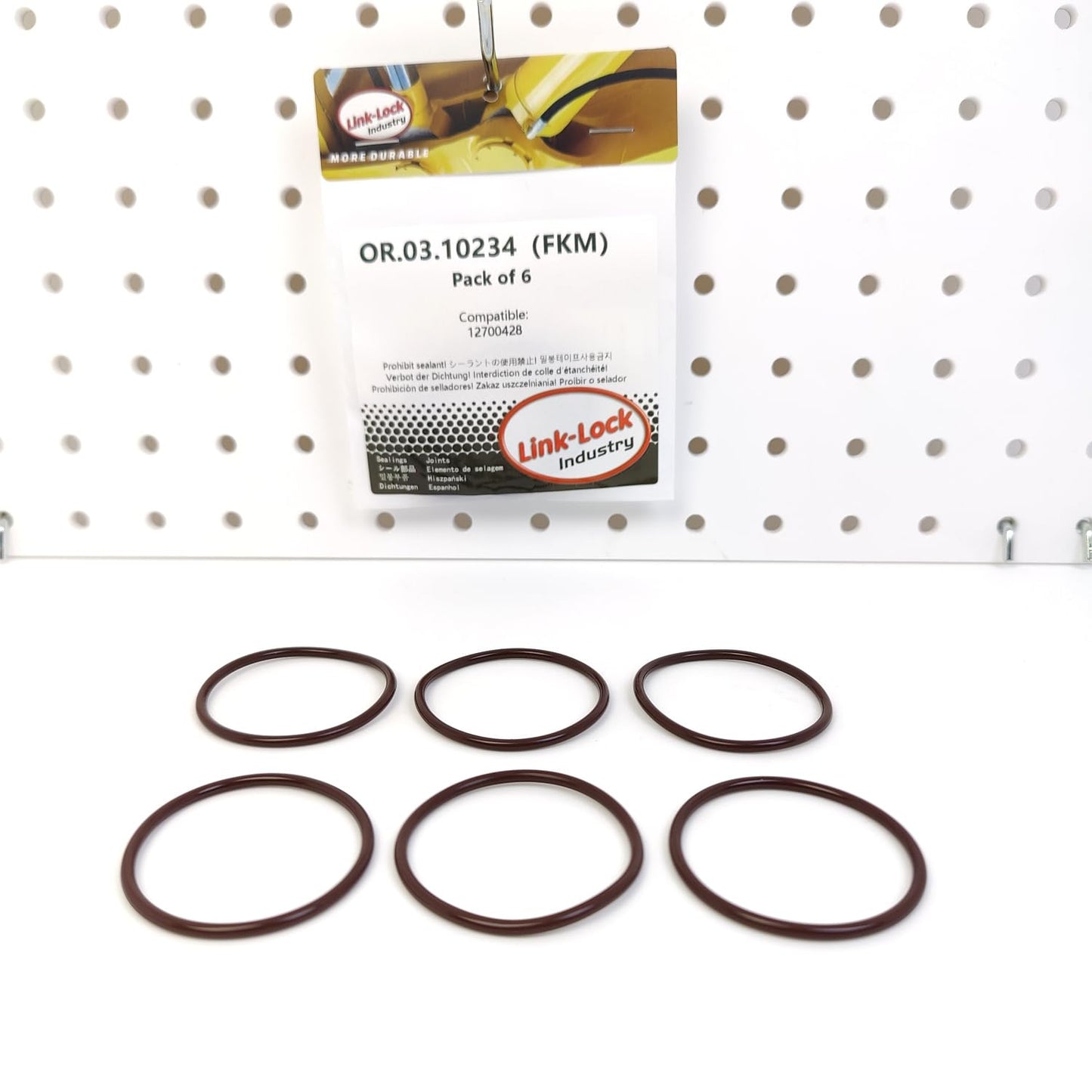 LINK-LOCK 6PCS OR.03.10234 FKM Viton Sealing O-Ring Kit of Oil injection port 12700428 For CHEVROLET-LT2(376CUV8)
