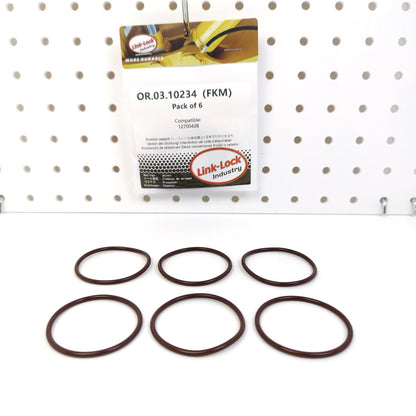 LINK-LOCK 6PCS OR.03.10234 FKM Viton Sealing O-Ring Kit of Oil injection port 12700428 For CHEVROLET-LT2(376CUV8)