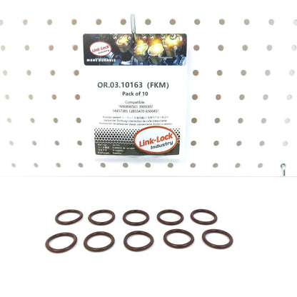 LINK-LOCK 10PCS OR.03.10163 FKM Viton Sealing O-Ring Kit of Coolant pipeline N90890501 3909397 14457385 12855470 650045 For AUDI-CHZB DKLD CUSB ATL DCBD For VW-CHFA AZQ BME ASY
