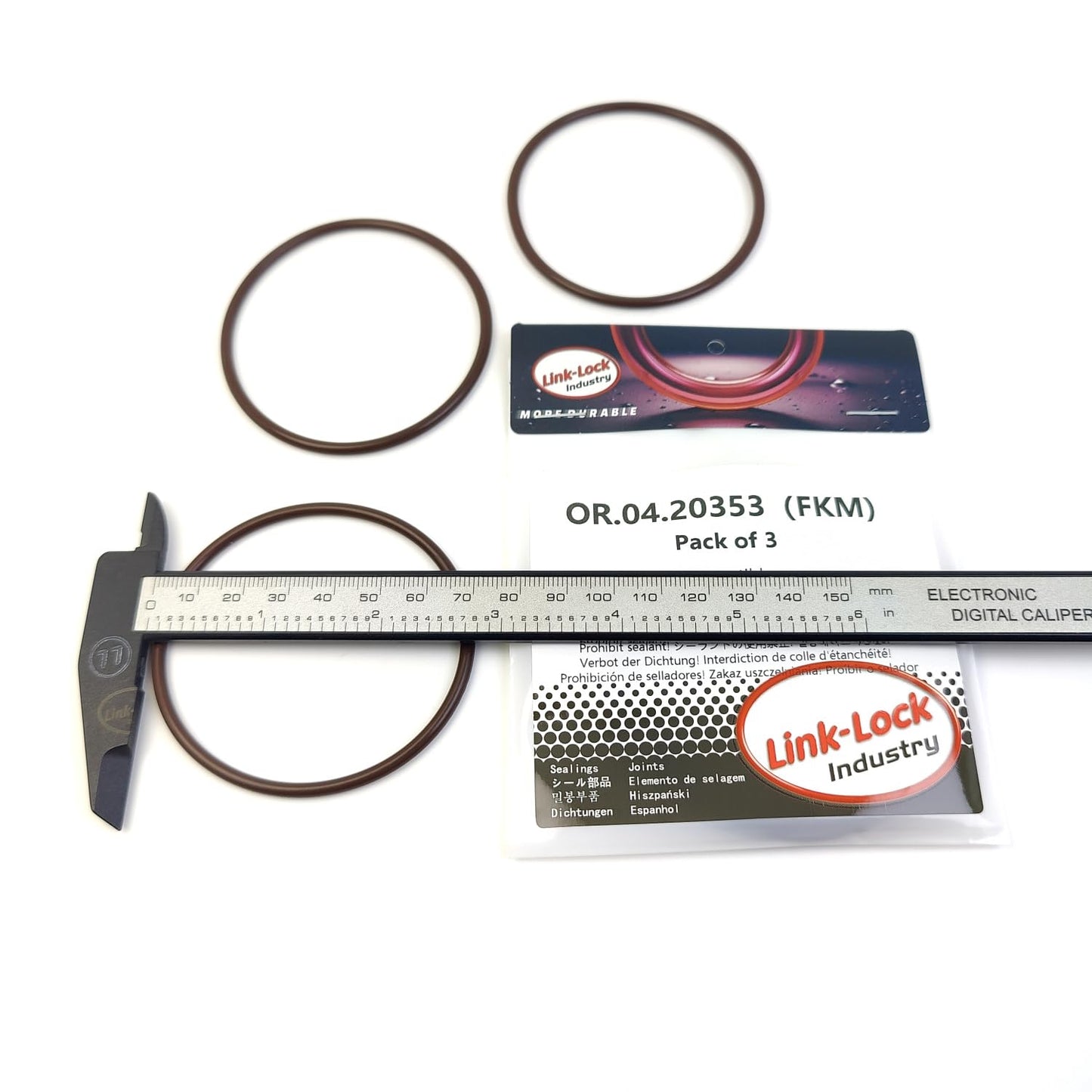 LINK-LOCK 3PCS OR.04.20353 FKM Viton Sealing O-Ring Kit of Thermostat WHT008508 25126-2A300 for AUDI for KIA