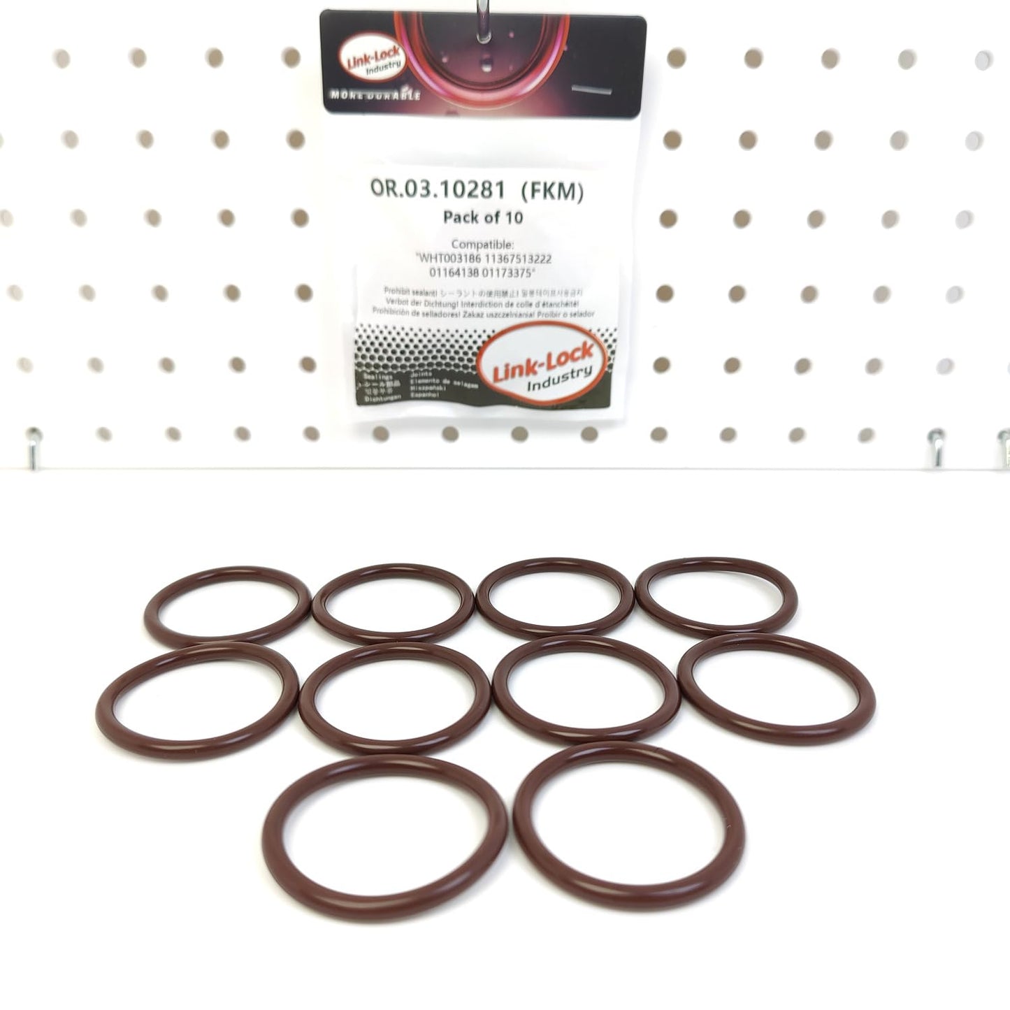 LINK-LOCK 10PCS OR.03.10281 FKM Viton シーリングOリングキット カムシャフト調整およびブースターエアチューブ用 WHT003186 11367513222 01164138 01173375 BMW-N62 N73用 ロールスロイス-N73用 アウディ-CAXA用 シュコダ用