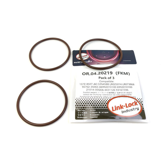 LINK-LOCK 3PCS OR.04.20219 FKMバイトン製シーリングOリングキット ウォーターポンプ用 1S7Z-8507-AE C2N4588 LR025014 LR073868 96762-35063 A6992010100 6992010100 21014-00Q0A 4431126 93161596 (FORD/JAGUAR用)