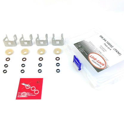 LINK-LOCK 4Set OK.04.10032 fuel injector repair kit 12672366 with FKM Viton O-RING For BUICK For CHEVROLET For CADILLAC 5.3 4.3 L83 LV3