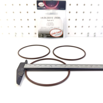 LINK-LOCK 3PCS OR.04.20315 FKM Viton Sealing O-Ring Kit of Air Compressor 91302-58G-A01 51.96501-0415 for HONDA for MAN