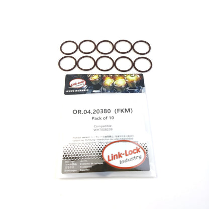 LINK-LOCK 10PCS OR.04.20380 FKM Viton Sealing O-Ring Kit of Fuel Line WHT008239 for AUDI