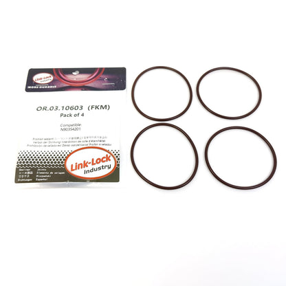 LINK-LOCK 4PCS OR.03.10603 FKMバイトンシーリングOリングキット トランスミッション用 N90354201 AUDI VW用