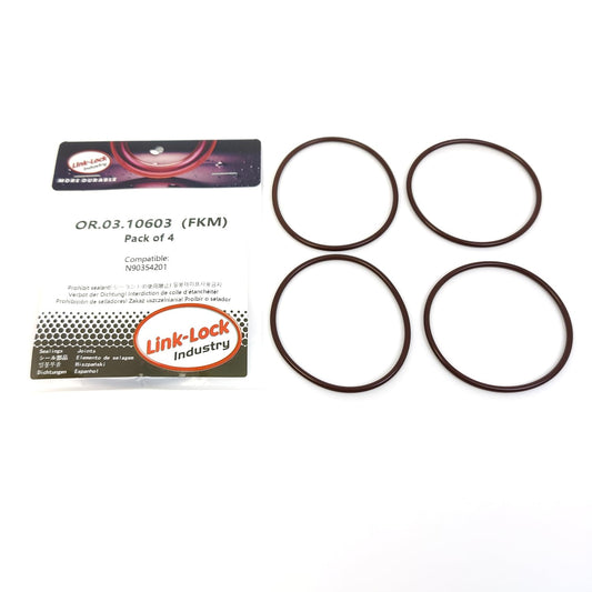 LINK-LOCK 4PCS OR.03.10603 FKMバイトンシーリングOリングキット トランスミッション用 N90354201 AUDI VW用