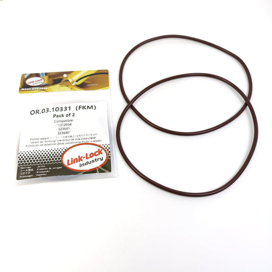 LINK-LOCK 2PCS OR.03.10331 FKM Viton Sealing O-Ring Kit of Cylinder Liner 1312934 323641 323640 For SCANIA-DSC11 DS14