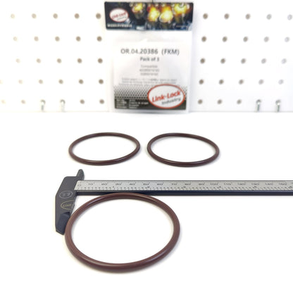LINK-LOCK 3PCS OR.04.20386 FKM Viton Sealing O-Ring Kit of Oil Filter A0289974745 0289974745 for MERCEDES-BENZ