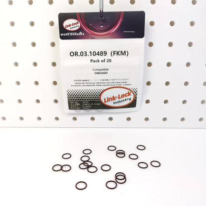 LINK-LOCK 20個 OR.03.10489 FKM バイトン 8×1 シーリング ユニバーサルOリングキット 04864689 クライスラー/ジープ用