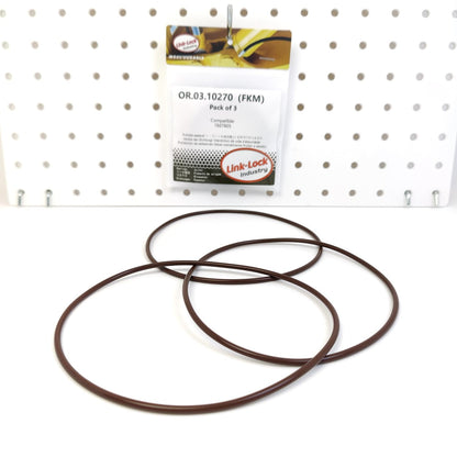 LINK-LOCK 3개입 OR.03.10270 FKM Viton 수중 펌프용 씰링 O-링 키트 1927605 (DAF-MX-13303, MX-13 315, MX-13 390용)