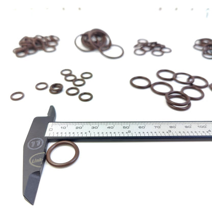 LINK-LOCK 70PCS FKM Viton O-RING Kit  A0009972505 A0209977645 A0259979545 A0139974145 A0179970245 A0139974245 of Refrigerant piping For MERCEDES-BENZ-W204-M272 M271 W212-M271 M272 M276