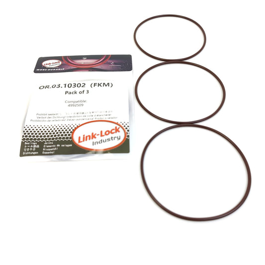 LINK-LOCK 3PCS OR.03.10302 ターボチャージャーエアホース用FKMバイトンシーリングOリングキット 4992509 BMC ISBe4-300 ISBe5-285B ISC260 CAMC-ISLe340 ISLe310 ALEXANDER DENNIS-ISL280 ISLe340 ISLe330用