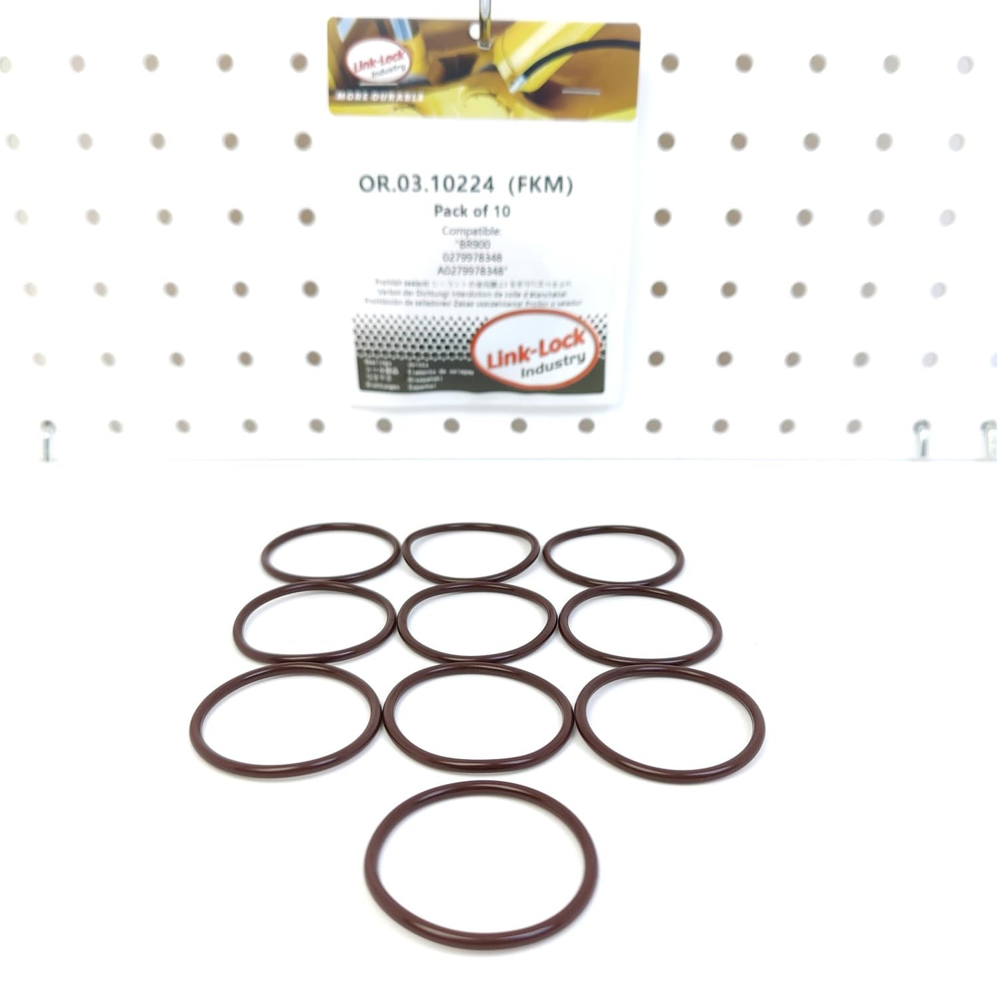 LINK-LOCK 10PCS OR.03.10224 FKM Viton Sealing O-Ring Kit of Fuel injection pump 01319624 BR900 0279978348 A0279978348 For MERCEDES-BENZ-OM906 OM907 OM909 OM904
