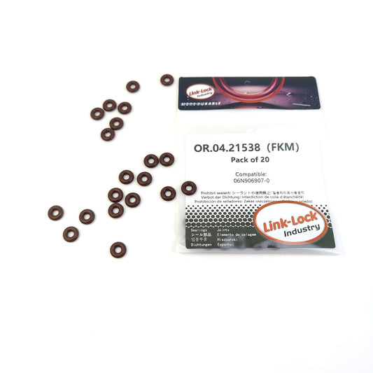 LINK-LOCK 20PCS OR.04.21538 FKM Viton シーリングOリングキット 06N906907-0 VW AUDI 330T 40T DTHA DMSA用スプレーバルブ