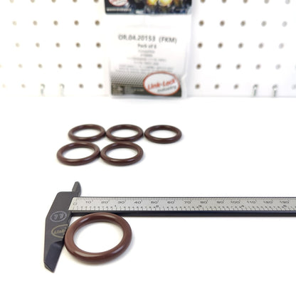 LINK-LOCK 6個 OR.04.20153 FKMバイトンシーリングOリングキット シリンダーヘッド用 SUZUKI用 OPEL用 4708889 11179M68K00 11179-79F01 11179-79F01-000
