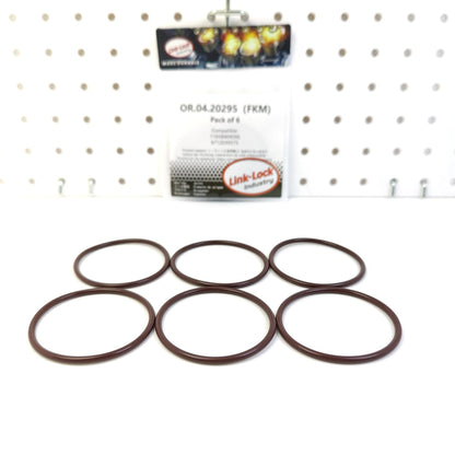 LINK-LOCK 6PCS OR.04.20295 FKM Viton Sealing O-Ring Kit of Thermostat 11658469096 6712039575 55579985 for BMW for SSANGYONG