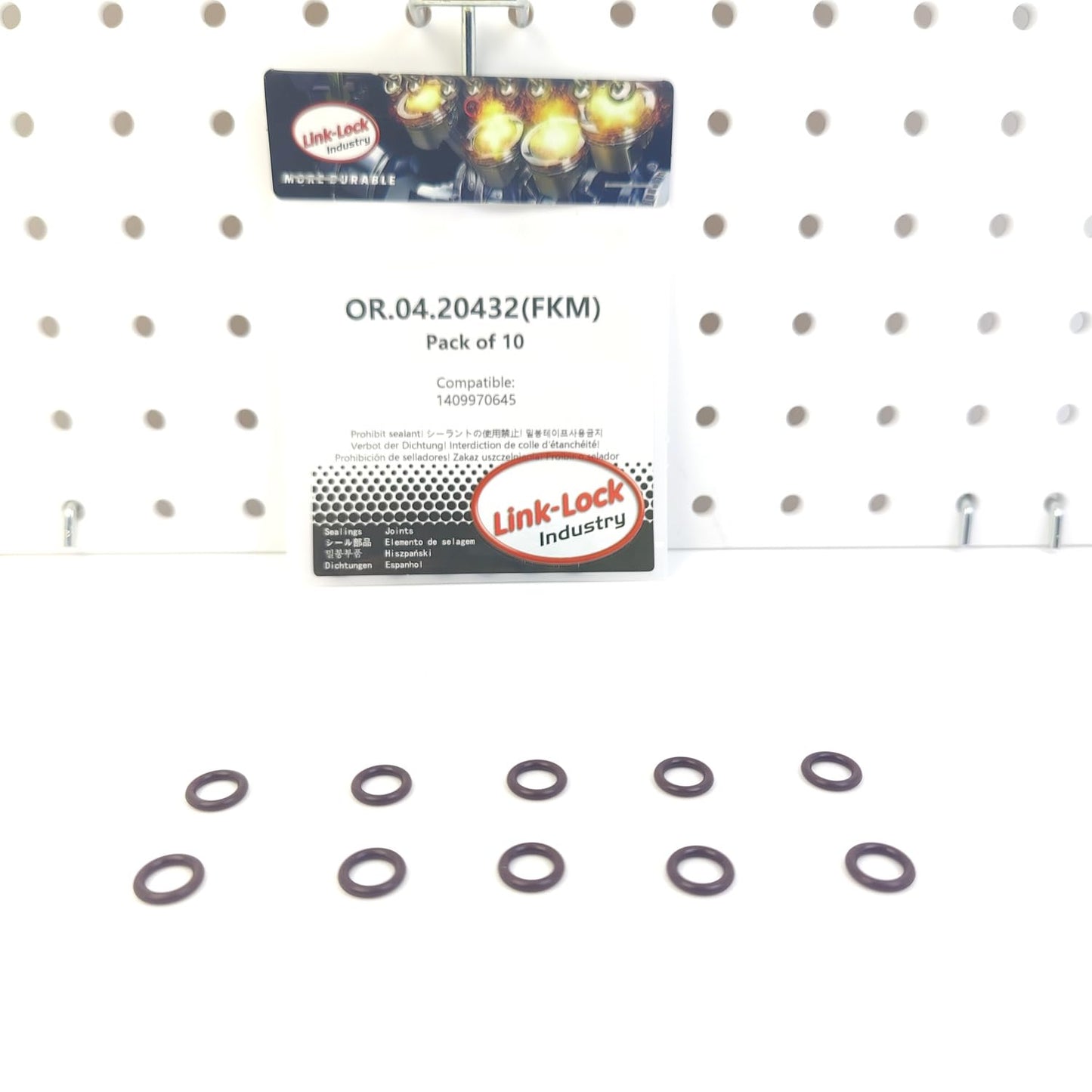 LINK-LOCK 10PCS OR.04.20432 FKM Viton Sealing O-Ring Kit of Coolant Tube 1409970645 for MERCEDES-BENZ