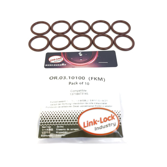 LINK-LOCK 10個組 OR.03.10100 FKM Viton シーリングOリングキット 加熱フランジ 13718473145 BMW-B47 XD5 B57用