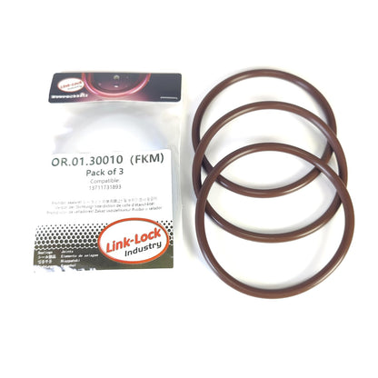 LINK-LOCK 3PCS FKM Viton OR.01.30010 Engine intake pipe O-RING 13711731893 13717794556 for BMW N62 M54