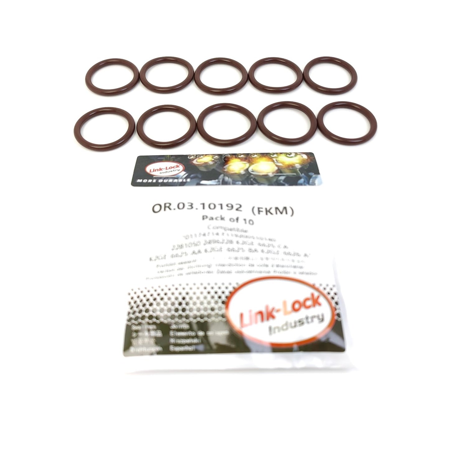 LINK-LOCK 10PCS OR.03.10192 FKM Viton Sealing O-Ring Kit of Oil Suction Pipe K2GE-6625-AA K2GE-6625-BA 01174714 F119200510140 For FORD USA-C20HDTX C23HDTX For LINCOLN-C20HDTX For FORD-YLDC