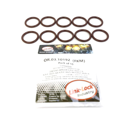 LINK-LOCK 10PCS OR.03.10192 FKM Viton Sealing O-Ring Kit of Oil Suction Pipe K2GE-6625-AA K2GE-6625-BA 01174714 F119200510140 For FORD USA-C20HDTX C23HDTX For LINCOLN-C20HDTX For FORD-YLDC