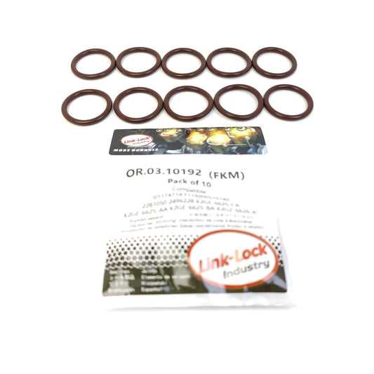 LINK-LOCK 10PCS OR.03.10192 FKM Viton Sealing O-Ring Kit of Oil Suction Pipe K2GE-6625-AA K2GE-6625-BA 01174714 F119200510140 For FORD USA-C20HDTX C23HDTX For LINCOLN-C20HDTX For FORD-YLDC