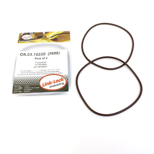 LINK-LOCK 2PCS OR.03.10220 FKM Viton Sealing O-Ring Kit of Oil pump 0179978945 A0179978945 For MERCEDES-BENZ-OM470.922 OM471.903 OM471.911 OM470.923 OM471.905 OM471.913 OM471.900 OM471.922 470.929