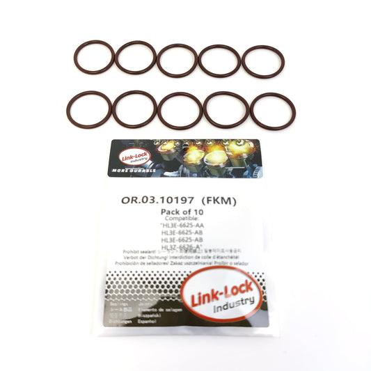 LINK-LOCK 10PCS OR.03.10197 FKM Viton Sealing O-Ring Kit of Oil Suction Pipe HL3E-6625-AA HL3E-6625-AB HL3E-6625-AB HL3Z-6626-A For FORD-998 99G For FORD USA-C33PDED  T33PDED C35PDTD