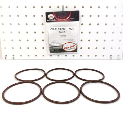 LINK-LOCK 6PCS OR.03.10397 FKM Viton Sealing O-Ring Kit of Oil pan N91084501 For AUDI-CHZD CYVB For VW-CFCA