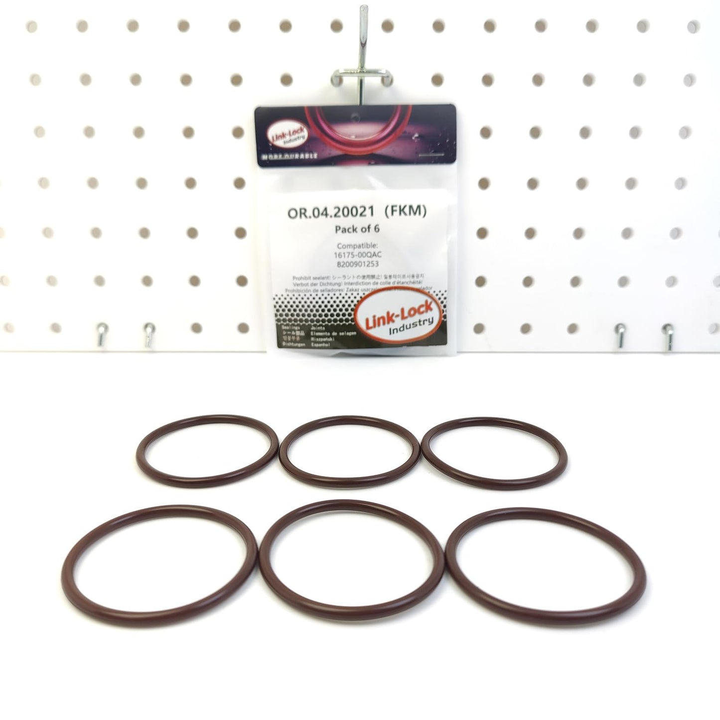 LINK-LOCK 6PCS OR.04.20021 FKM Viton 40×3.5 Sealing Universal O-Ring Kit 16175-00QAC 8200901253 for NISSAN for RENAULT