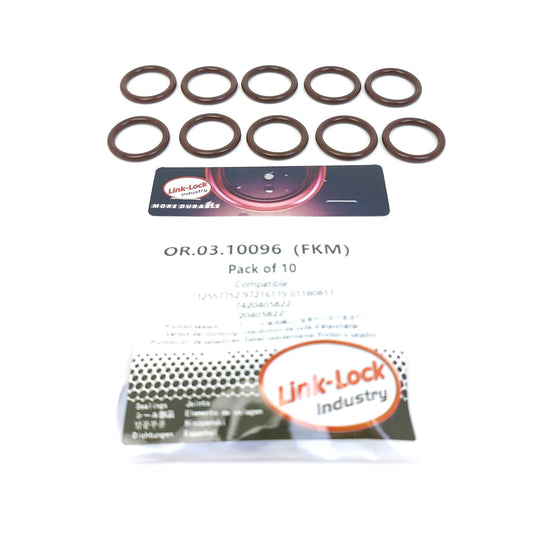 LINK-LOCK 10PCS OR.03.10096 FKM Viton エンジンオイルクーラー用Oリングキット 12557752 97216175 01180811 7420405822 20405822 CHEVROLET-L5P LGH LMM LB7 LLY LBZ LML L76 LM7用 CADILLAC-LS2 LS6 LSA用