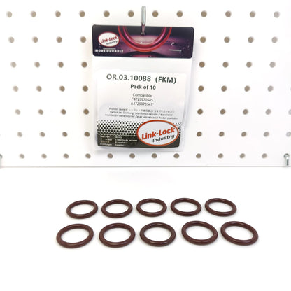 LINK-LOCK 10PCS OR.03.10088 FKM Viton Sealing O-Ring Kit Of Engine oil cooler 4729970545 A4729970545 For MERCEDES-BENZ-OM471 For SETRA