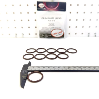 LINK-LOCK 10PCS OR.04.20377 FKM Viton Sealing O-Ring Kit of Timing Chain Tensioner 14457686 68525943AA for FIAT for JEEP