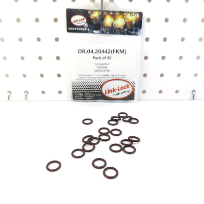 LINK-LOCK 20PCS OR.04.20442 FKMバイトンシーリングOリングキット 冷媒ライン用 3956589 9639554780 シトロエン フォード オペル プジョー用