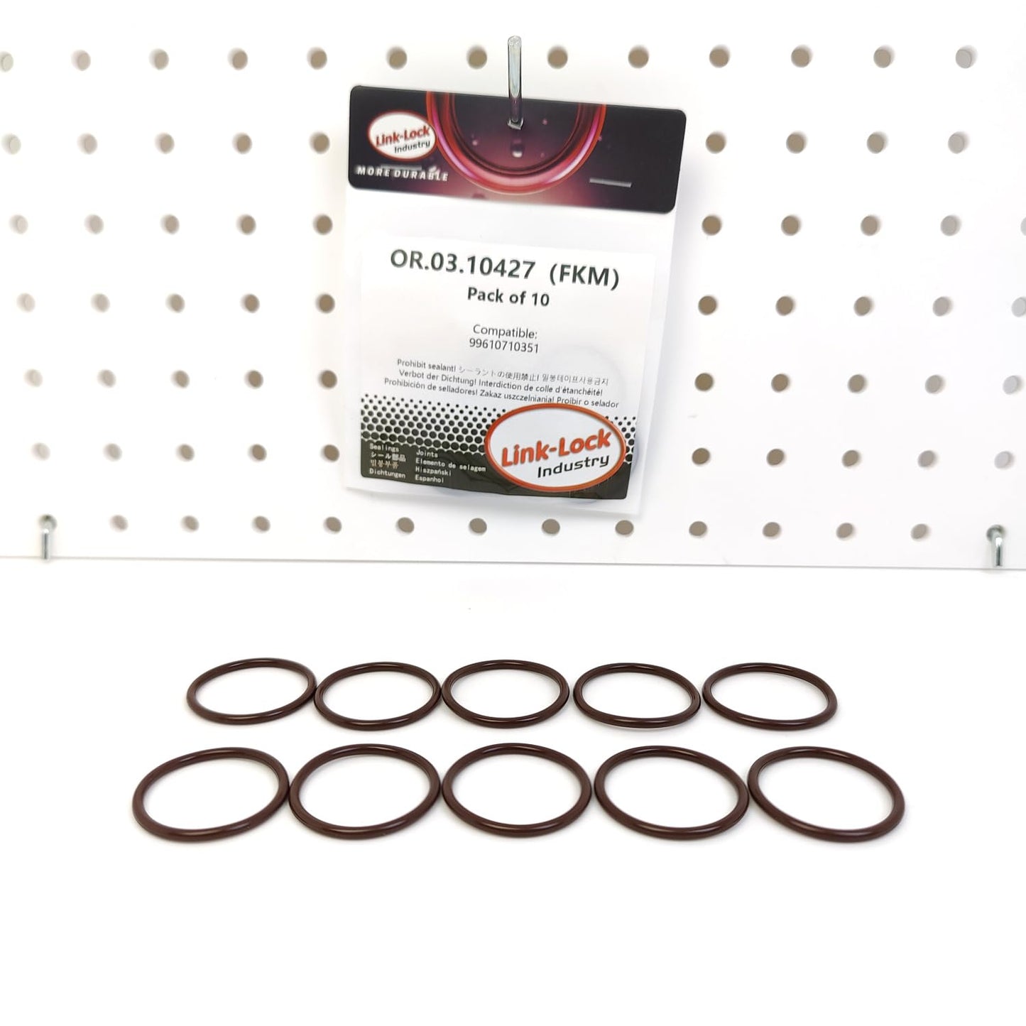 LINK-LOCK 10PCS OR.03.10427 FKM Viton Sealing O-Ring Kit of Oil pump 99610710351 For PORSCHE